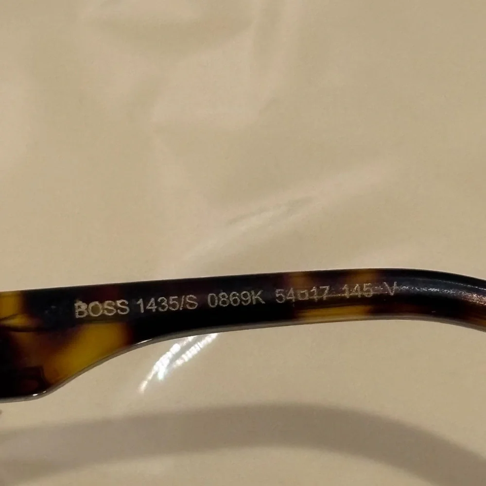 Boss Tortoise Shell Frame Sunglasses with Dark Gradient Lenses